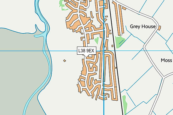 L38 9EX map - OS VectorMap District (Ordnance Survey)