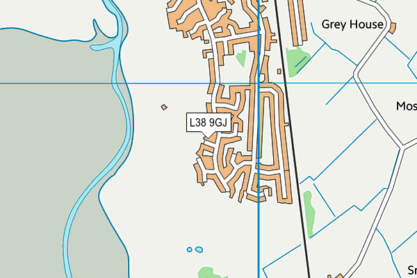 L38 9GJ map - OS VectorMap District (Ordnance Survey)