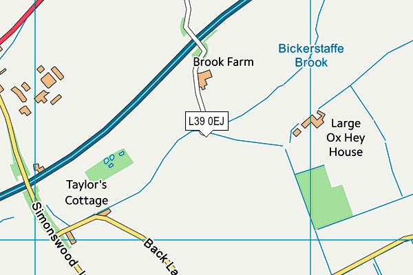 L39 0EJ map - OS VectorMap District (Ordnance Survey)