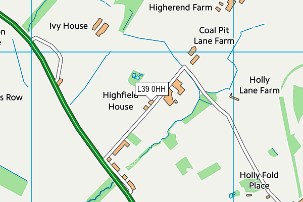 L39 0HH map - OS VectorMap District (Ordnance Survey)