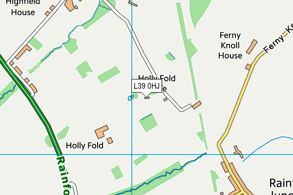 L39 0HJ map - OS VectorMap District (Ordnance Survey)