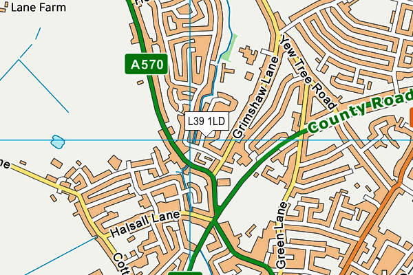 L39 1LD map - OS VectorMap District (Ordnance Survey)