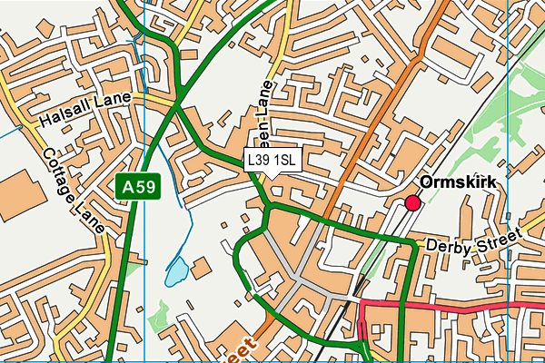 L39 1SL map - OS VectorMap District (Ordnance Survey)