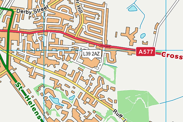 L39 2AZ map - OS VectorMap District (Ordnance Survey)