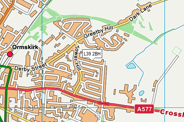 L39 2BH map - OS VectorMap District (Ordnance Survey)