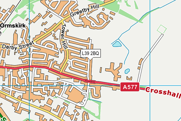 L39 2BQ map - OS VectorMap District (Ordnance Survey)