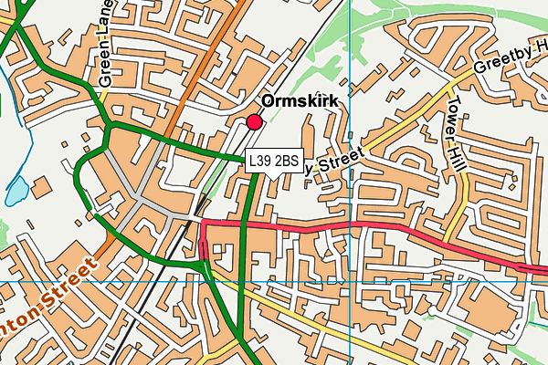 L39 2BS map - OS VectorMap District (Ordnance Survey)