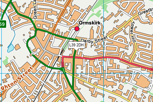 L39 2DH map - OS VectorMap District (Ordnance Survey)