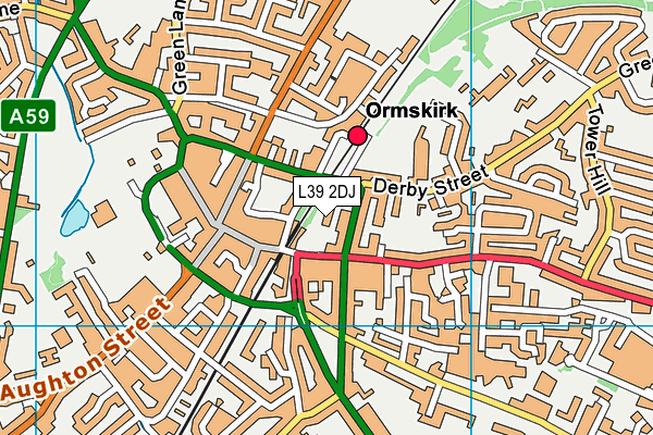 L39 2DJ map - OS VectorMap District (Ordnance Survey)