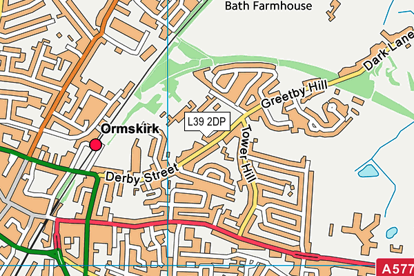 Ormskirk Church of England Primary School map (L39 2DP) - OS VectorMap District (Ordnance Survey)