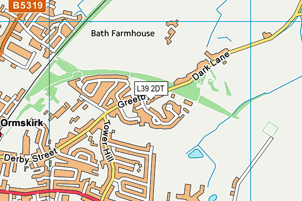 L39 2DT map - OS VectorMap District (Ordnance Survey)