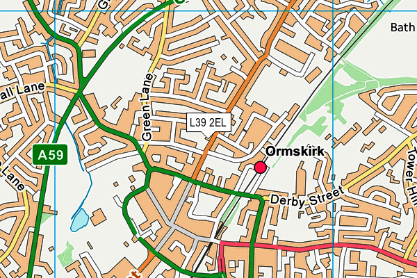 L39 2EL map - OS VectorMap District (Ordnance Survey)