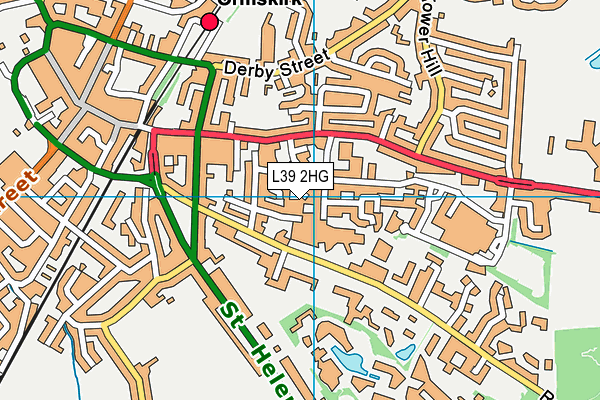 L39 2HG map - OS VectorMap District (Ordnance Survey)