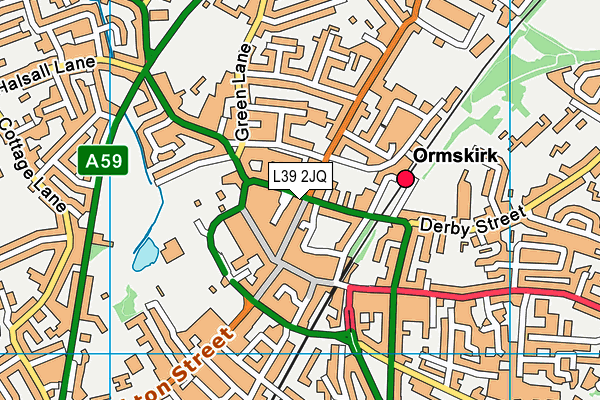 L39 2JQ map - OS VectorMap District (Ordnance Survey)