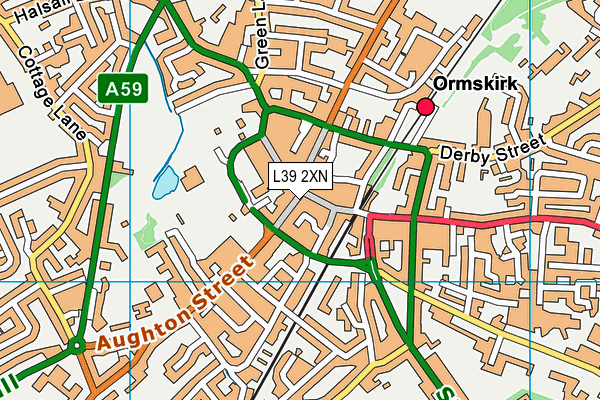 L39 2XN map - OS VectorMap District (Ordnance Survey)