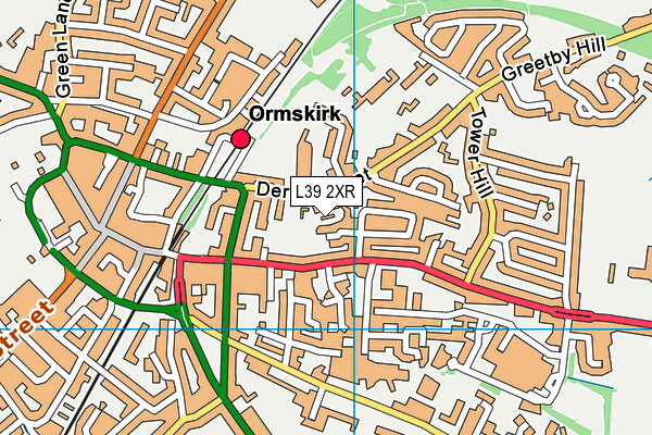 L39 2XR map - OS VectorMap District (Ordnance Survey)