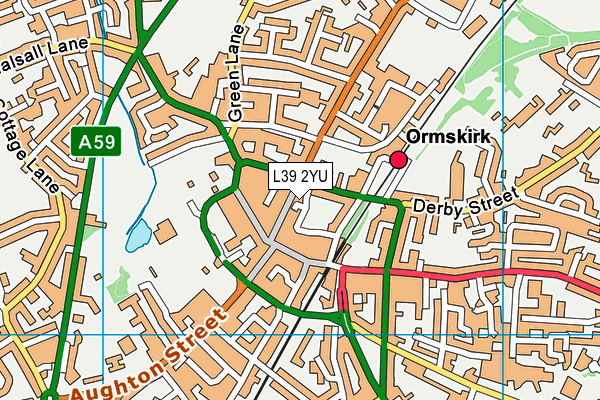 L39 2YU map - OS VectorMap District (Ordnance Survey)
