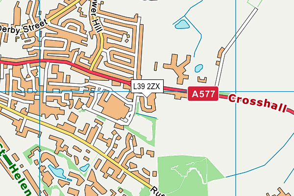 L39 2ZX map - OS VectorMap District (Ordnance Survey)