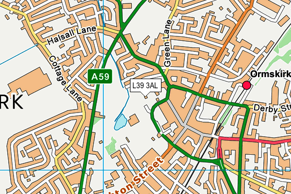 L39 3AL map - OS VectorMap District (Ordnance Survey)