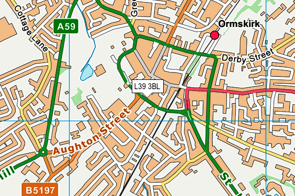 L39 3BL map - OS VectorMap District (Ordnance Survey)