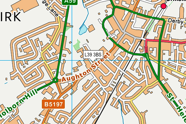 L39 3BS map - OS VectorMap District (Ordnance Survey)