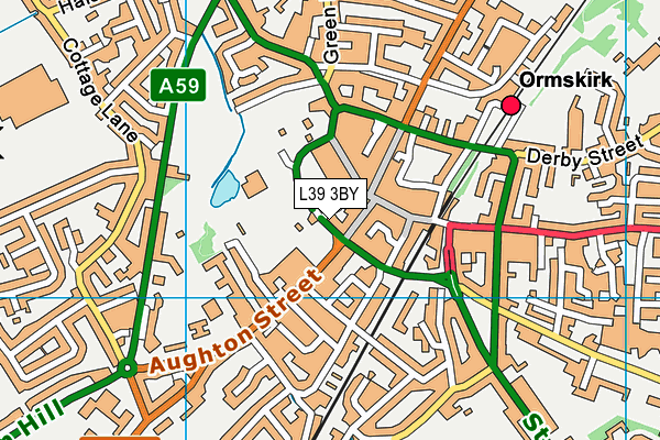 L39 3BY map - OS VectorMap District (Ordnance Survey)