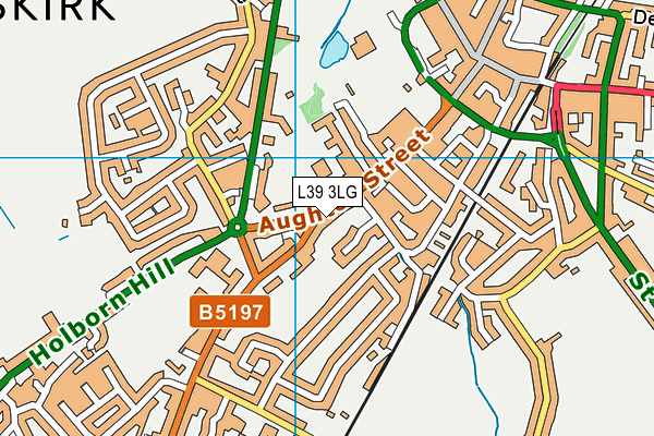 L39 3LG map - OS VectorMap District (Ordnance Survey)