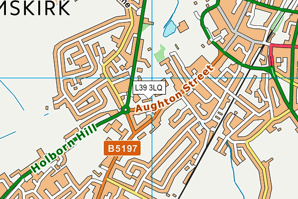 Ormskirk St Anne's Catholic Primary School map (L39 3LQ) - OS VectorMap District (Ordnance Survey)