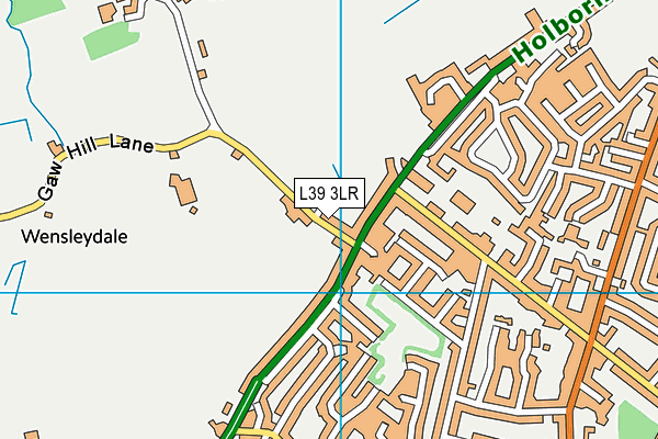 L39 3LR map - OS VectorMap District (Ordnance Survey)