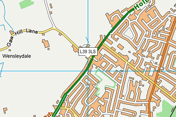 L39 3LS map - OS VectorMap District (Ordnance Survey)