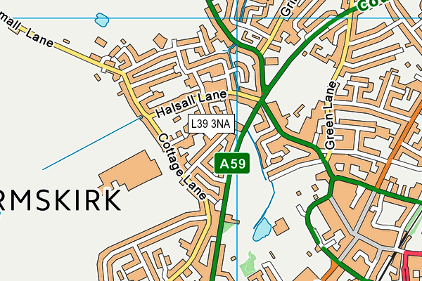 L39 3NA map - OS VectorMap District (Ordnance Survey)