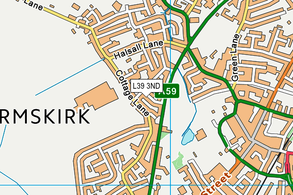 L39 3ND map - OS VectorMap District (Ordnance Survey)