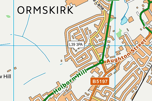 L39 3PA map - OS VectorMap District (Ordnance Survey)