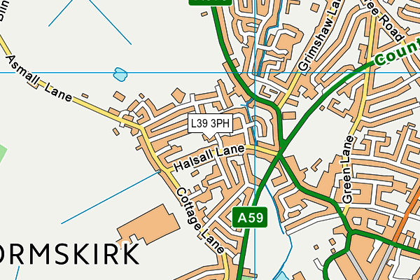 L39 3PH map - OS VectorMap District (Ordnance Survey)