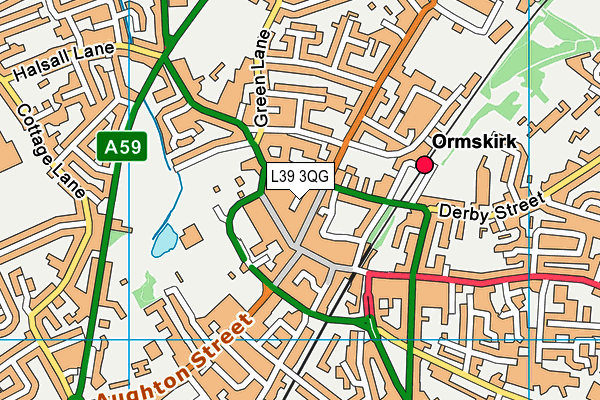 L39 3QG map - OS VectorMap District (Ordnance Survey)