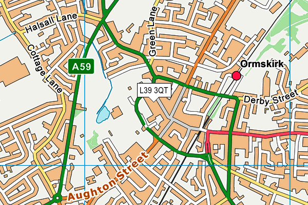 L39 3QT map - OS VectorMap District (Ordnance Survey)