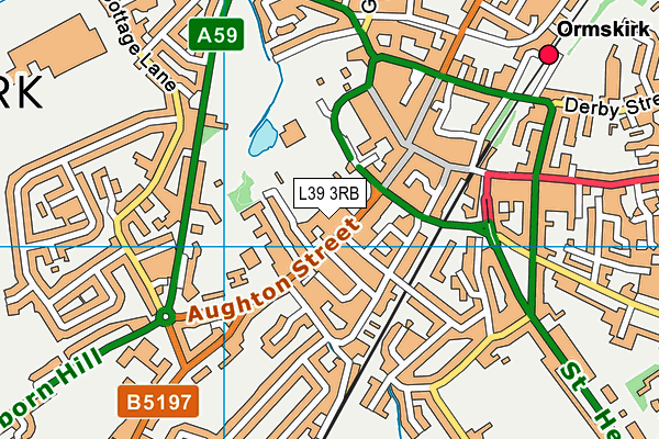 L39 3RB map - OS VectorMap District (Ordnance Survey)