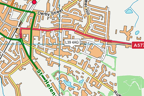 L39 4AG map - OS VectorMap District (Ordnance Survey)