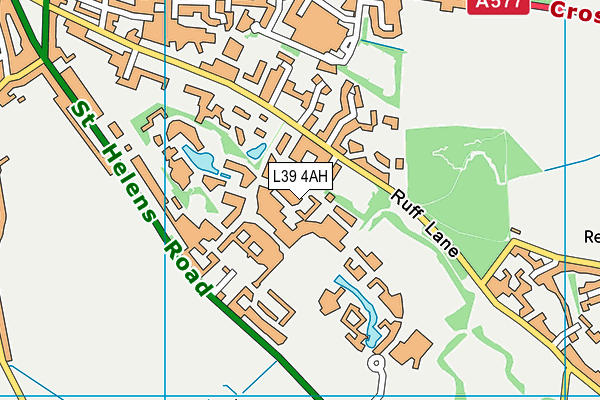 L39 4AH map - OS VectorMap District (Ordnance Survey)