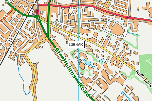 L39 4AR map - OS VectorMap District (Ordnance Survey)