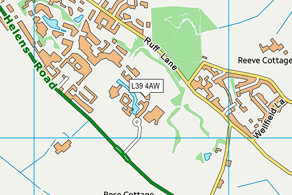 L39 4AW map - OS VectorMap District (Ordnance Survey)