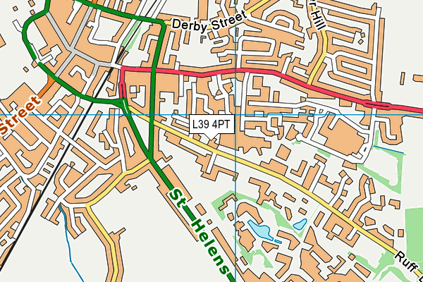 L39 4PT map - OS VectorMap District (Ordnance Survey)