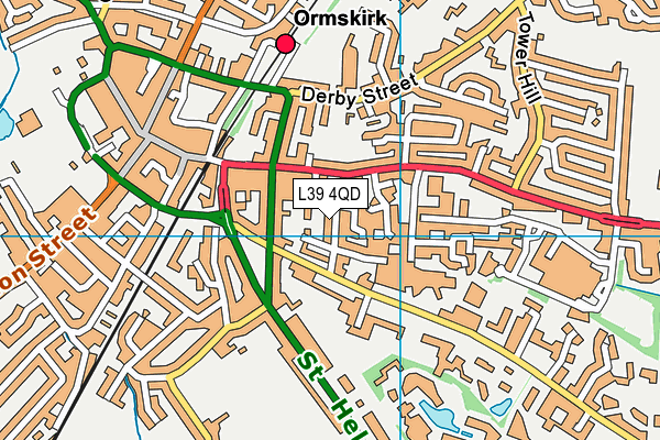 L39 4QD map - OS VectorMap District (Ordnance Survey)