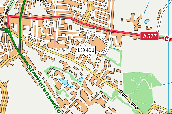 L39 4QU map - OS VectorMap District (Ordnance Survey)