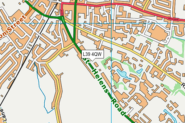 L39 4QW map - OS VectorMap District (Ordnance Survey)