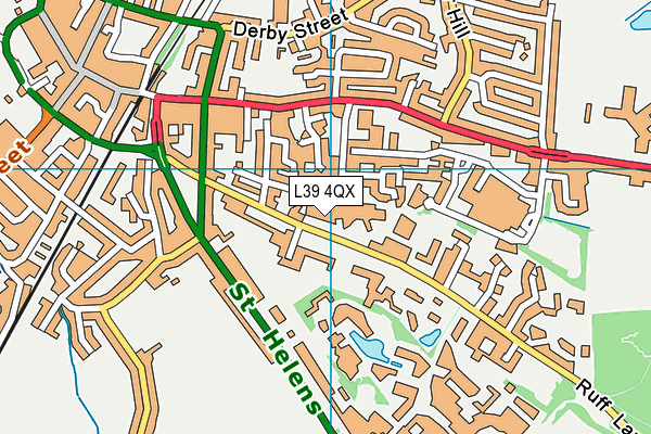 L39 4QX map - OS VectorMap District (Ordnance Survey)
