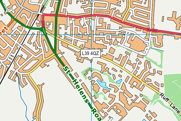 L39 4QZ map - OS VectorMap District (Ordnance Survey)