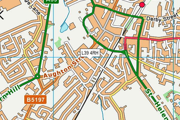 L39 4RH map - OS VectorMap District (Ordnance Survey)