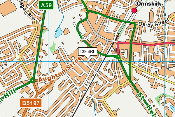 L39 4RL map - OS VectorMap District (Ordnance Survey)