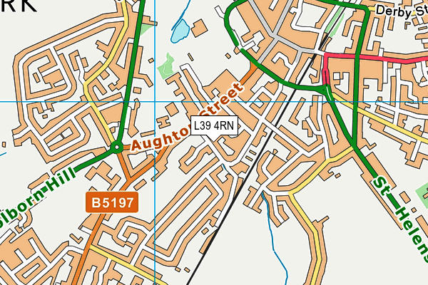 L39 4RN map - OS VectorMap District (Ordnance Survey)